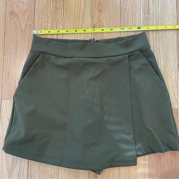 Forever 21 Army Green High Waisted Faux Skirt - Picture 9 of 9